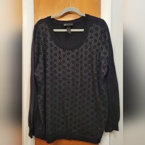 Lane Bryant Black Sequin Sweater - Size 22/24